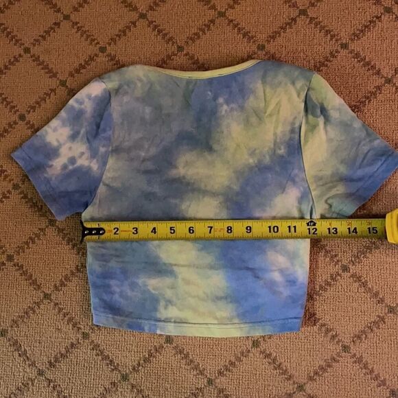 SABO tiedye crop top w center tie NWT XS - Picture 6 of 7